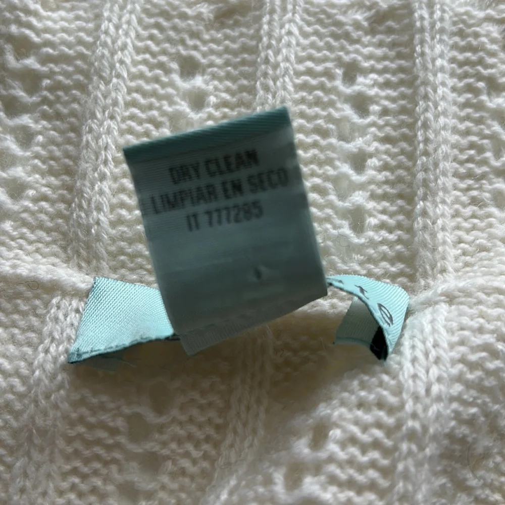 Celeste Ivory Infinity Scarf in Wool Cashmere Blend - Picture 6 of 6